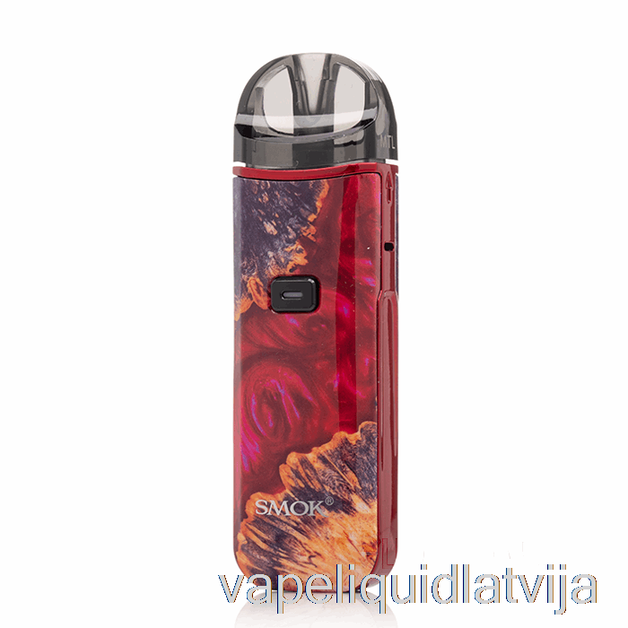 Smok Nord Pro 25w Pod Komplekts Sarkans Stabilizējošs Koksnes Vape šķidrums